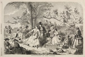Picknick i skoven, 1858. af Winslow Homer
