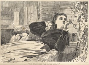 «Hun vendte ansigtet mod vinduet» af Winslow Homer