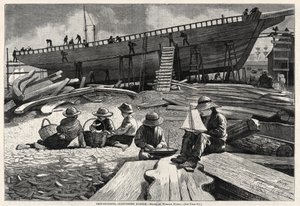 Skibsbygning, Gloucester havn af Winslow Homer
