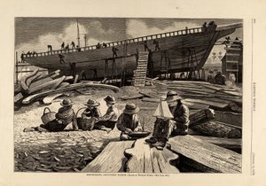 Skibsbygning, Gloucester Harbor, fra Harper