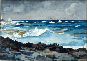 Shore and Surf, Nassau af Winslow Homer
