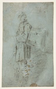 Set fra siden af en trommeslager af Winslow Homer