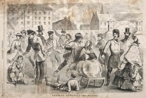 Skøjteløb i Boston af Winslow Homer