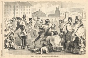 Skøjteløb i Boston, fra Harper af Winslow Homer