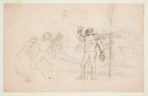 Skitse til "The Wreck" af Winslow Homer