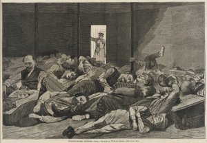 Logerende i stationshuset af Winslow Homer