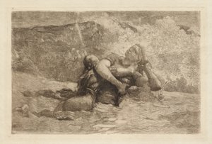 Studie til Understrøm af Winslow Homer
