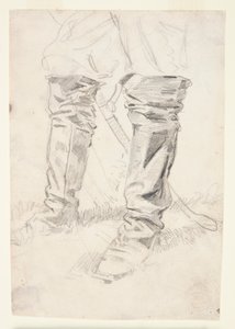 Studie af kavaleriofficersstøvler af Winslow Homer