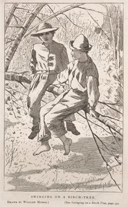 Gynger i et birketræ, 1867. af Winslow Homer