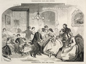 Thanksgiving Day - Dansen, 1858. af Winslow Homer