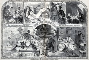 Thanksgiving Day, 1860, The Two Great Classes of Society, fra Harper