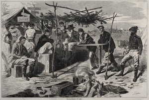 Thanksgiving i lejren af Winslow Homer