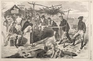 Thanksgiving i lejren, 1862. af Winslow Homer