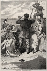 The Approach of the British Pirate Alabama, 1863. af Winslow Homer