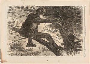 The Army of the Potomac - en skarpskytte på vagttjeneste af Winslow Homer