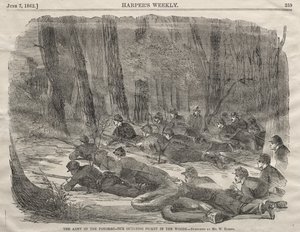 Potomac-hæren - Vores fremskudte vagtpost i skoven af Winslow Homer