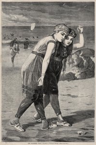 De badende, 1873. af Winslow Homer