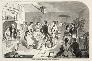 Dansen efter afskalningen, 1858. af Winslow Homer