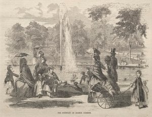 Springvandet ved Boston Common af Winslow Homer