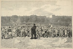 Den 4. juli på Tompkins Square i New York - "The Sogers Are Coming!", fra Harper