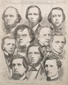 Georgias delegation i kongressen, 1861. af Winslow Homer