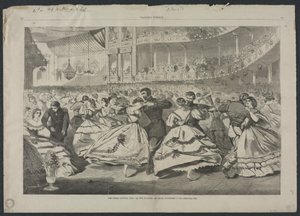 Det store russiske bal på musikakademiet, 5. november 1863 af Winslow Homer