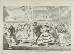 Det store russiske bal på musikakademiet, 5. november 1863 af Winslow Homer