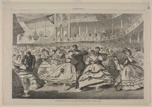Den store russiske bal på Musikakademiet, 5. november 1863 af Winslow Homer