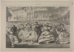 Det store russiske bal på Musikakademiet, 5. november 1863, 1863. af Winslow Homer