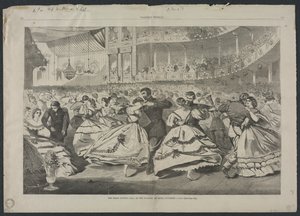 Det store russiske bal på Musikakademiet, 5. november 1863, 1863. af Winslow Homer