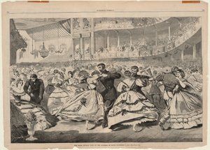 Det store russiske bal på Academy of Music, 5. november 1863, fra Harper
