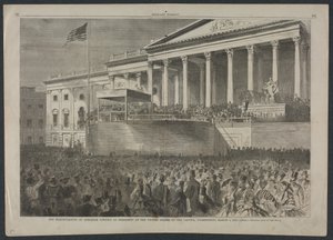 Indsættelsen af Abraham Lincoln som USA