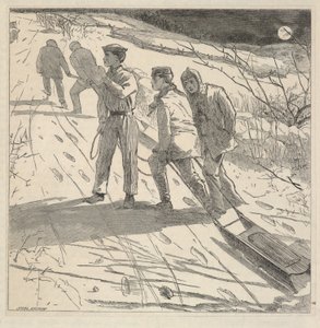 Midnatskysten, fra The Riverside Magazine for Young People, januar 1867 af Winslow Homer