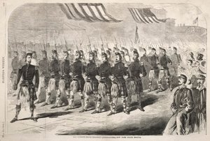 Det 79. Regiment Highlanders New York State Militia, 1861. af Winslow Homer