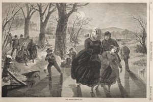 Skøjtesæsonen - 1862 af Winslow Homer