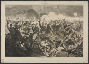 Krigen om Unionen, 1862 – Et kavaleriangreb af Winslow Homer