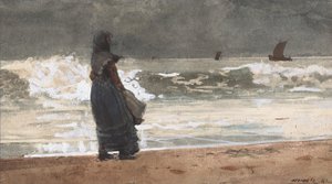 The Watcher, Tynemouth af Winslow Homer