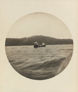 Tre kanosejlere, Lake St. John, Quebec-provinsen, ca. 1895, ca. 1904 (gelatine-sølvtryk) af Winslow Homer
