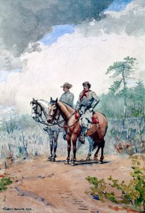 To forbundsspejdere, 1887 af Winslow Homer