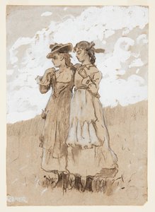To unge piger af Winslow Homer