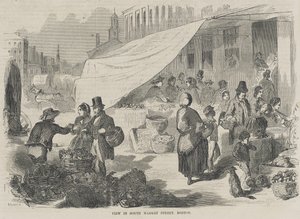 Udsigt i South Market Street, Boston af Winslow Homer