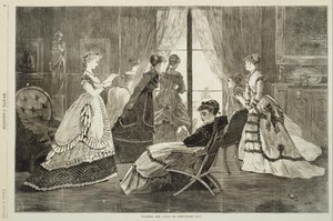 At vente på opkald på nytårsdag af Winslow Homer