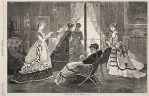 Venter på opkald på nytårsdag, 1869. af Winslow Homer