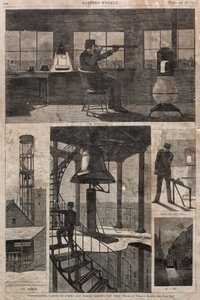 Watch-Tower, hjørnet af Spring og Varick Streets, New York af Winslow Homer