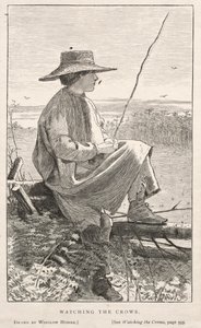 Watching the Crows, 1868. af Winslow Homer