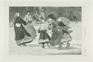 "Winter"—A Skating Scene af Winslow Homer