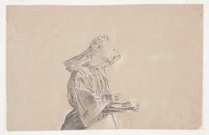 Kvinde i en solhætte af Winslow Homer