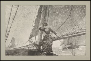 Yachting pige, 1880 af Winslow Homer
