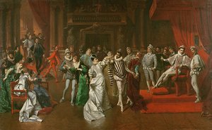 Et ball på hoffet af Henry Valois af Wladyslaw Bakalowicz