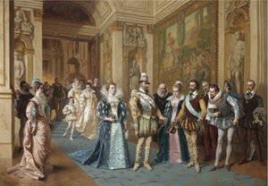 Henrik IV og Marie de Medici af Wladyslaw Bakalowicz